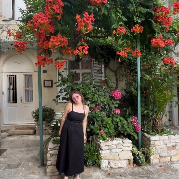 Zara 100% Cotton black Summer dress - Picture 6 of 6